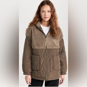 NWT Varley Derry Quilt Sherpa Jacket M